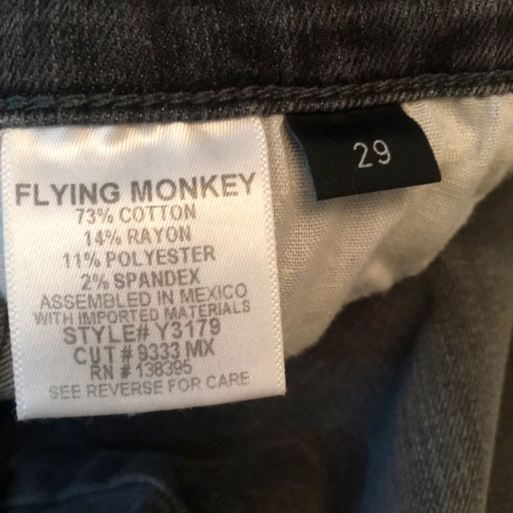 NEW...Flying Monkey grey high rise